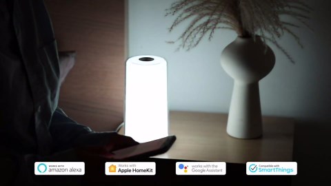 meross Smart Table Lamp, Bedside Lamp, Compatible with Apple HomeKit, Siri, Amazon Alexa and SmartThings, Tunable White and Multi-Color, Touch Control, Voice and App Control