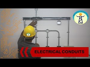 Installation of conduit in walls, ceiling and flooring is done (in Hindi)