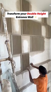 Make your double-height entrance wall luxurious✨ Drop a comment with “cost” to find out the exact price according to your wall size. Feel free to ask any questions about this in comments! . Contact for more details- 8755023011 . Follow for more creative content and designs✅ @mannatspace #interiordesigner #explorepage #EntrywayGoals #WallArt #DecorativeWall #ModernDecor #3DWallDesign #WallTexture #HomeDecor #WallPattern #ContemporaryDesign #InteriorStyling #Elegantinterior #LuxuryDesign #Creative