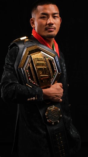 Our stylish champ—walks in like he already won. #joshuavan #ufc