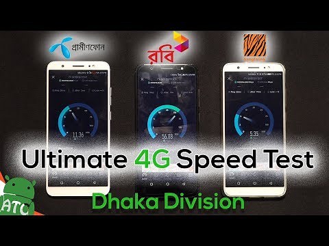 GP vs Robi vs BL | Ultimate 4G Speed Test - Dhaka Division