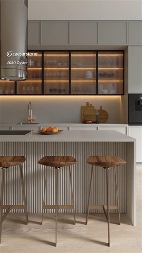 Caesarstone South Africa on Instagram: "In this ultra-luxe haven, Caesarstone Oyster takes centre stage, adorning countertops and backsplashes with timeless allure. With its impeccable durability and low maintenance, Caesarstone Oyster becomes not just a surface, but a statement of excellence. Picture yourself in this design sanctuary, where creativity flourishes and culinary dreams take flight. Say hello to Caesarstone Oyster! #linkinbio"