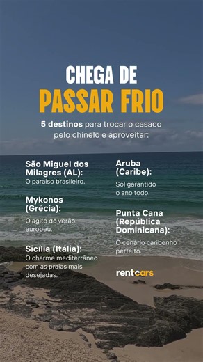Cansou do frio? 5 destinos imperdíveis de calor #dicasdeviagem