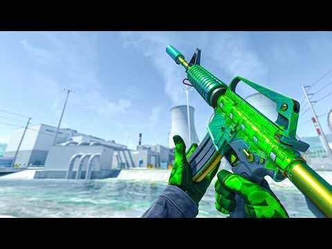 This Glove + Skin COMBO Looks Crazy🔥🔥-CS2 Specialist Gloves Lime Polycam X M4A1 Electrum Craft Combo
