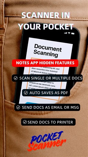Do you know there is Scanner in your pocket! #iphone #shorts