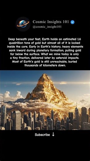 Most of Earth’s Gold Is Locked in the Core