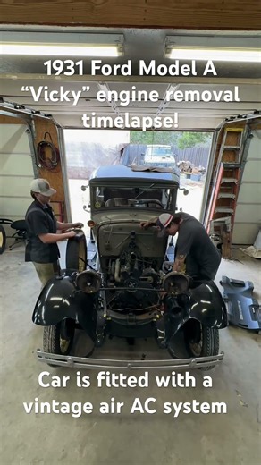 1931 Ford Model A Engine Removal