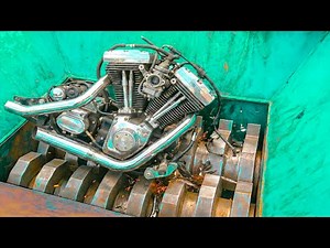Extreme Heavy Shredder Crushing Vehicle and Metal Engine! Most Giant Metal Shredder