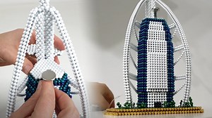 Magnetic Balls Build Luxury Hotel With Stunning Precision