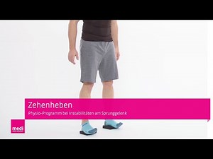 Zehenheben | Sprunggelenk Übungen mit Balance Pad bei Instabilitäten