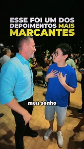 ❤️ Um depoimento emocionante ✅ Na inauguração da Praça Marise Castiel, no Alphaville, fui parado por esse jovem chamado Brás de Moura, que fez um depoimento muito marcante. Brás é filho único e perdeu o seu pai durante a pandemia da COVID. O sonho do seu pai era ver a praça funcionando, para poder se divertir com ele. Mas, infelizmente, o tempo não permitiu. É tocante, emocionante, algo que sem dúvida guardarei na memória. Fico feliz, pois conseguimos, ainda assim, realizar o sonho do Brás, como