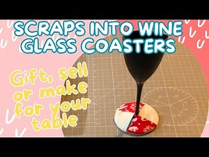 How to Sew DIY Wine Glass Coasters | Easy Sewing Tutorial for Beginners Using Fabric Scraps
