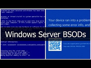 Windows Server Crash Screens! (2003-present)