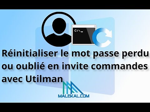 Réinitialiser le mot passe perdu ou oublié Windows 10/11 en invite commandes avec Utilman