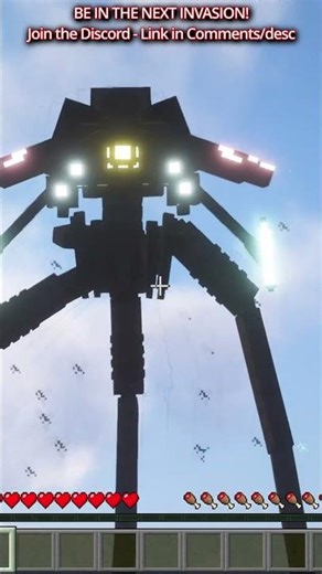 Minecraft Tripod CHASES ME #waroftheworlds #tripods #alien #wotw #scifi