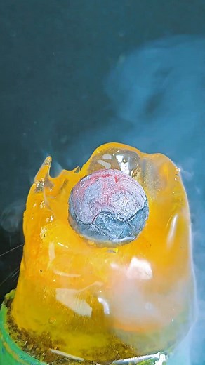 1.1K views | Steel Ball Devours Blue Raspberry Ice Cream! 𢡄❄️...