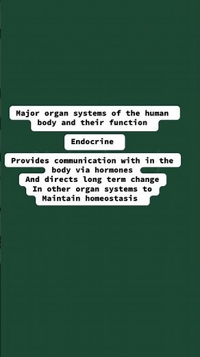 Human organ system and their functions | Endocrine system