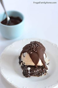 Fudge Brownie Ice Cream Sundae