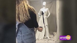 Wedding dress designer finds a colorful way to cope with the effects of COVID