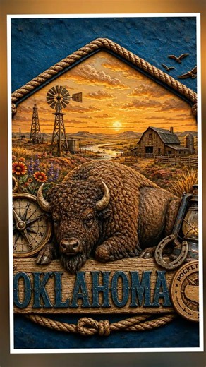 Oklahoma Vintage Travel Postcard