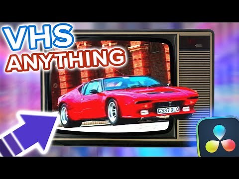 REAL VHS Effect in Davinci Resolve Tutorial
