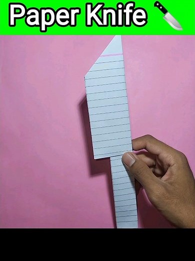 "How to make a KNIFE with paper"