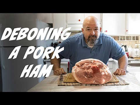 HOW TO DEBONE A HAM - AND TRIM IT DOWN into the Primal Cuts - PORK LEG