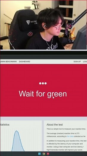 Tenz takes a reaction time test, VALORANT Pro reaction time #valorant