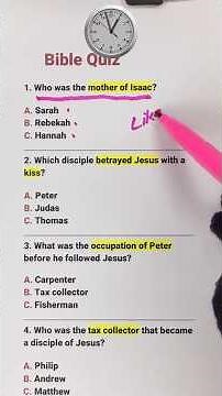 Bible Quiz Time ✝️ Can You Get All 6 Answers Right? 📖🔥