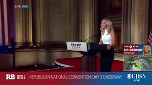33K views · 768 reactions | In her RNC address, Kayleigh McEnany tells the story of undergoing a preventative double mastectomy, and getting a call from President Trump checking up on her: "Here was the leader of the free world, caring about my circumstance." https://cbsn.ws/3gx1tct | CBS News | Facebook