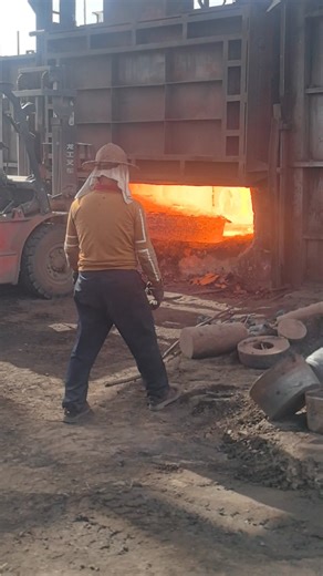 10K views · 92 reactions | Inside the factory Taking billets to be forged from a hot furnace. #process #machine #forging #factory #fblifestyle | Inside the factory | Facebook