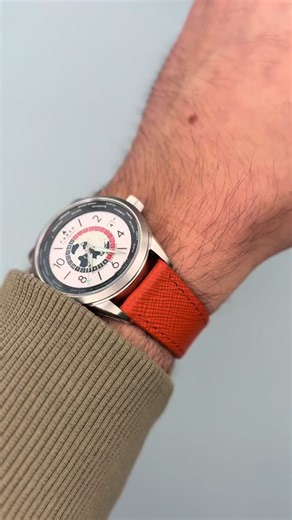 Florence Saffron Orange Leather Watch Strap