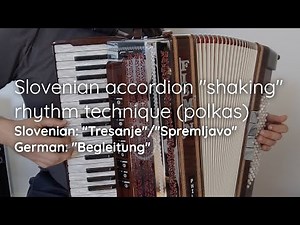 Learn to play Slovenian Oberkrainer accordion rhythm technique in 4 minutes (English)