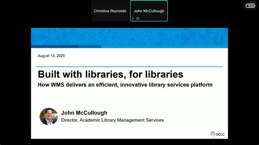 Built with libraries, for libraries: How WMS delivers an efficient, innovative library services platform