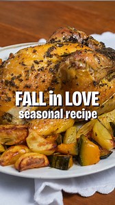 A fall classic straight from the Italian countryside 🇮🇹 — juicy roast guinea fowl with crispy potatoes and sweet roasted pumpkin! 🍂🦃 Are you ready for all its taste?? @sebastian_fitarau Ingredients: 1 guinea fowl, about 3.3 lbs (1.5 kg) 4 medium potatoes 2 cups cubed Delica pumpkin (10.5 oz / 300g) 2–3 sprigs of fresh rosemary 4 sprigs of fresh sage 4 garlic cloves Extra virgin olive oil, to taste Salt and pepper, to taste Instructions: Preheat a convection oven to 355°F (180°C). In a large 