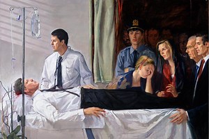 Dans l’atelier du peintre ghanéen Sam Adoquei, mentor de The Strokes