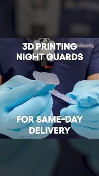 3D Printing Night Guards With SprintRay AI Design #shorts
