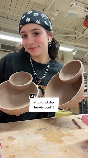 Creating Chip and Dip Bowls: Pottery Vlog Part 1