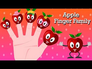 Apple Finger Family Rhyme - Daddy Finger Song For Kids