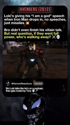 Loki God Speech 📖 #venomreactions #movieclips