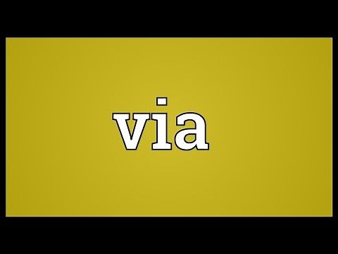 Via Meaning