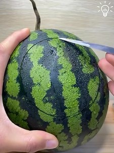 Carving a beautiful pattern on a watermelon 🍉 | Design