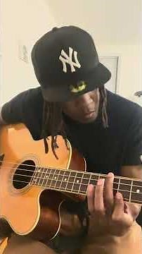 A beat on the #acoustic #bass with the capo only on the first 3 strings. #beats #music #percussion