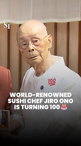 625K views · 13K reactions | World-renowned sushi chef Jiro Ono, who's turning 100, shares his secret to longevity.  | The Straits Times | Facebook
