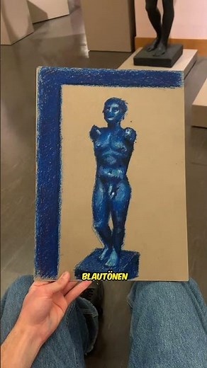 Ich war mit der Kunstschule im Museum zeichnen ✍️