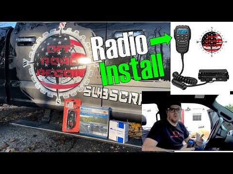 Installing Midland MicroMobile 15W GMRS radio in F150