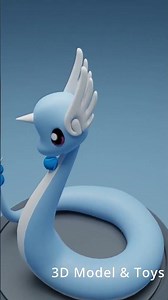 Dragonair (3D Pokémon Collection) - Short