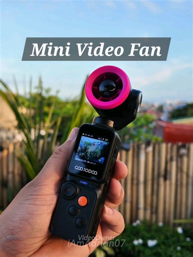 Mini Fan at Video Cam: Perfect for Summer Getaways!