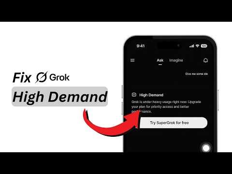 How To Fix Grok AI High Demand Error (2026) | “High Usage Right Now” Fix
