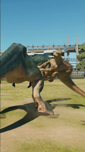 Indoraptor vs TRex Battle in JWE3 #shorts #dinosaur #jurassicworld